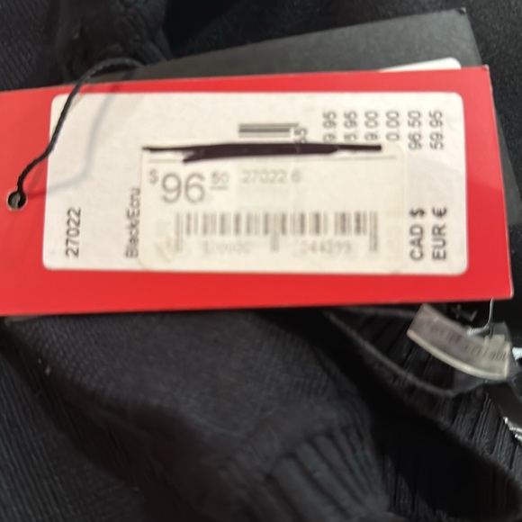 Black and white sweater knit dress size 10 short sleeve - Picture 6 of 6